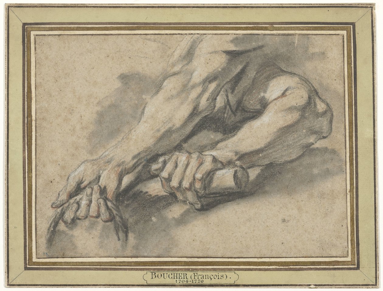 Studi di due avambracci da François Boucher
