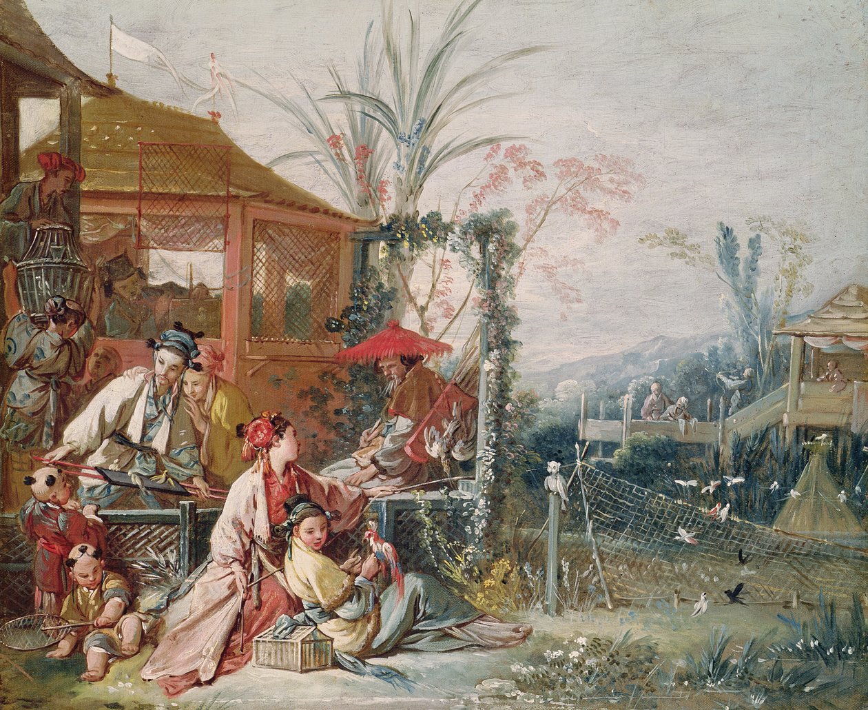 La caccia cinese, c.1742 da François Boucher