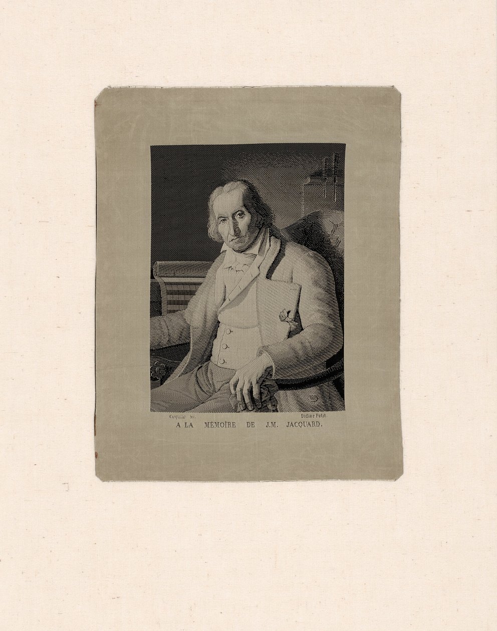 Ritratto di Joseph Marie Jacquard (1752-1834) da François Carquillat