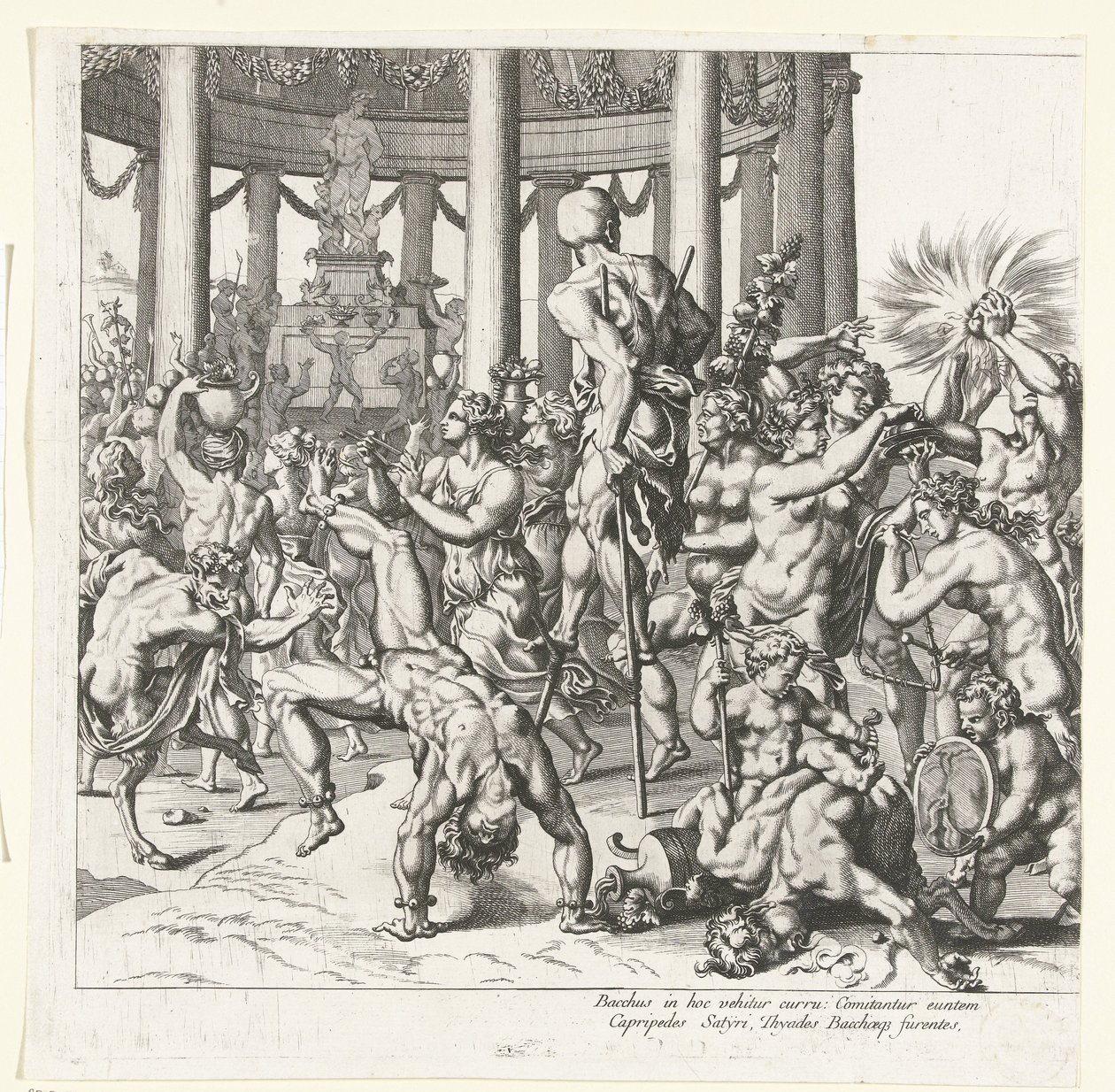 Trionfo di Bacco, metà sinistra da François Chauveau (attributed to)