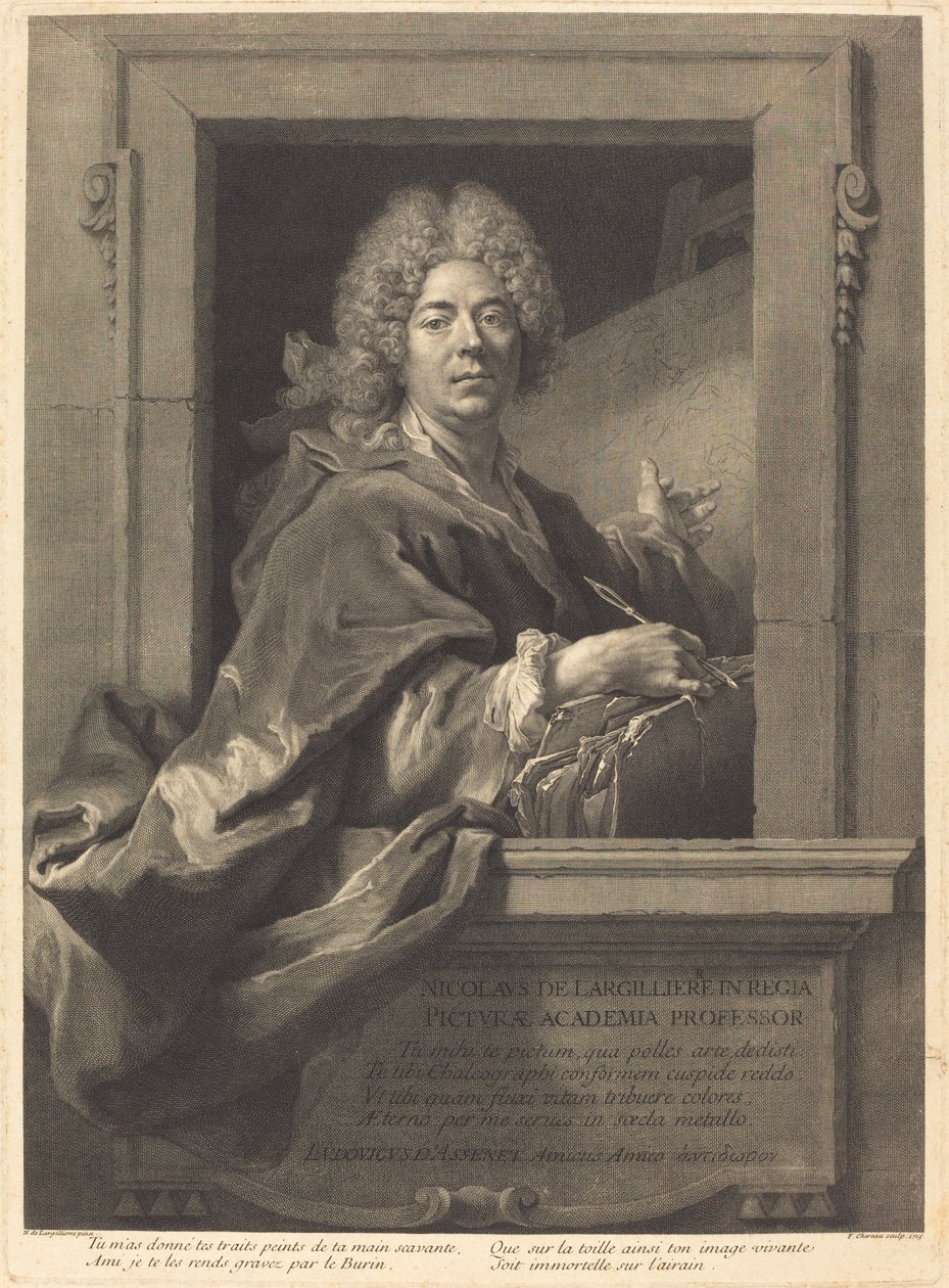 Nicolas de Largilliere da François Chereau I after Nicolas de Largillierre