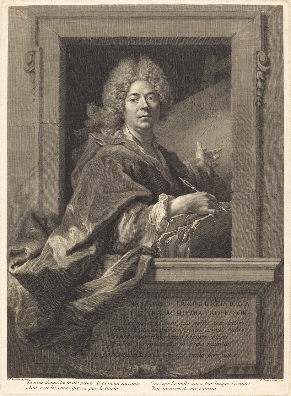 Nicolas de Largillière da François Chereau I after Nicolas de Largillierre