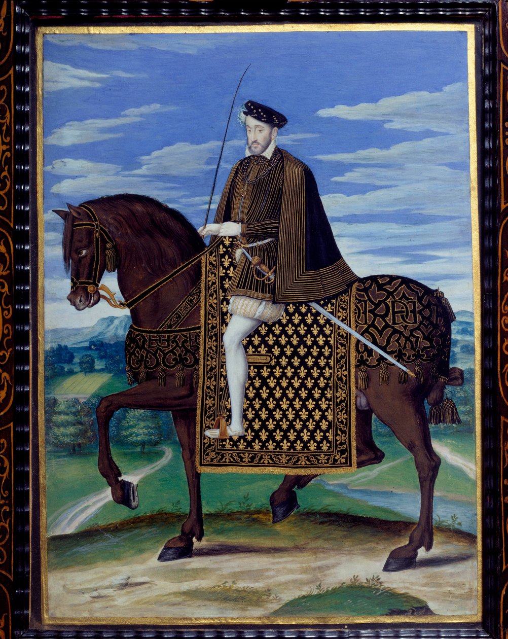 Ritratto equestre di Enrico II da François Clouet