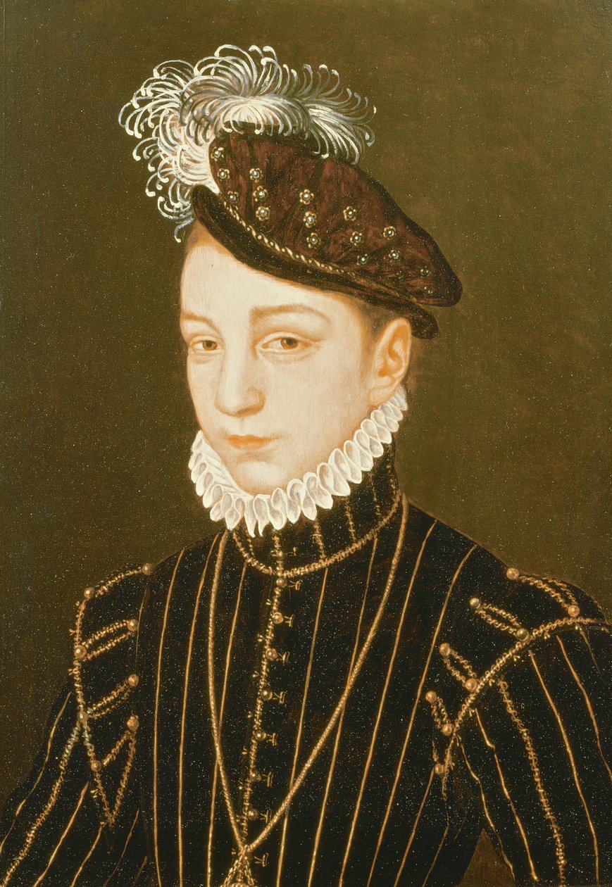 Ritratto di Carlo IX da François Clouet