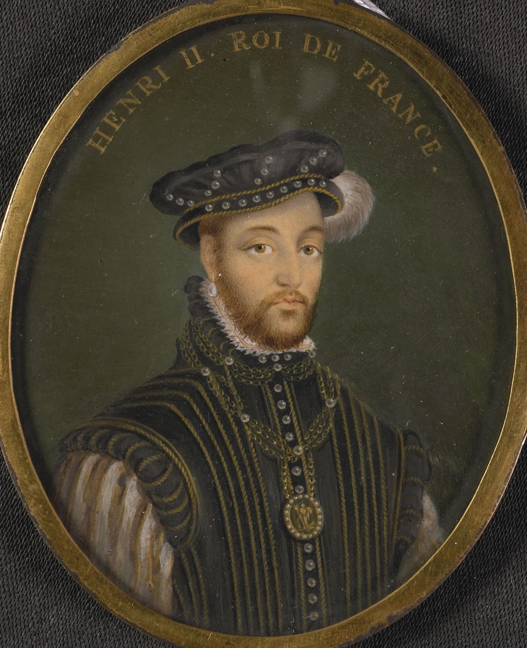 Ritratto di Re Enrico II di Francia Copia da François Clouet