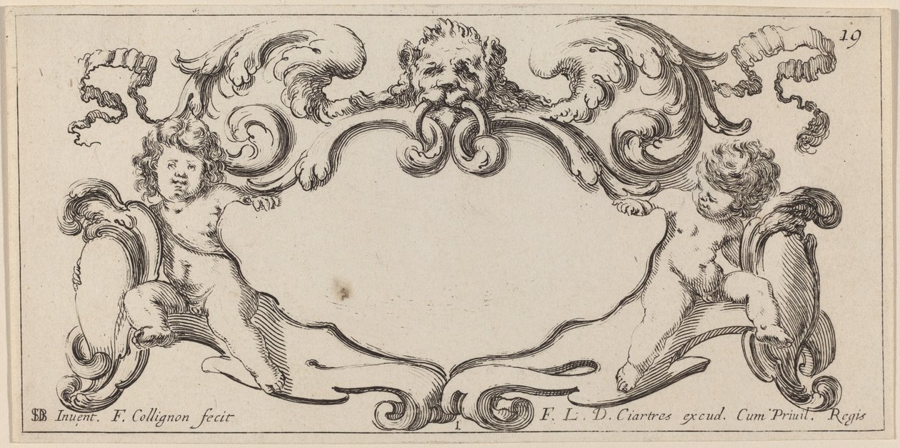 Cartiglio da François Collignon after Stefano Della Bella