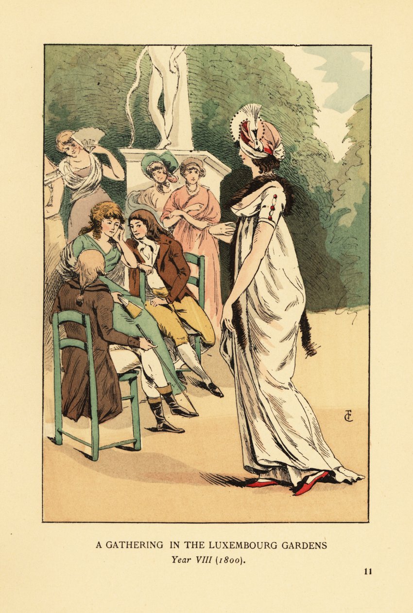 Riunione nei Giardini del Lussemburgo, Anno VIII da François Courboin
