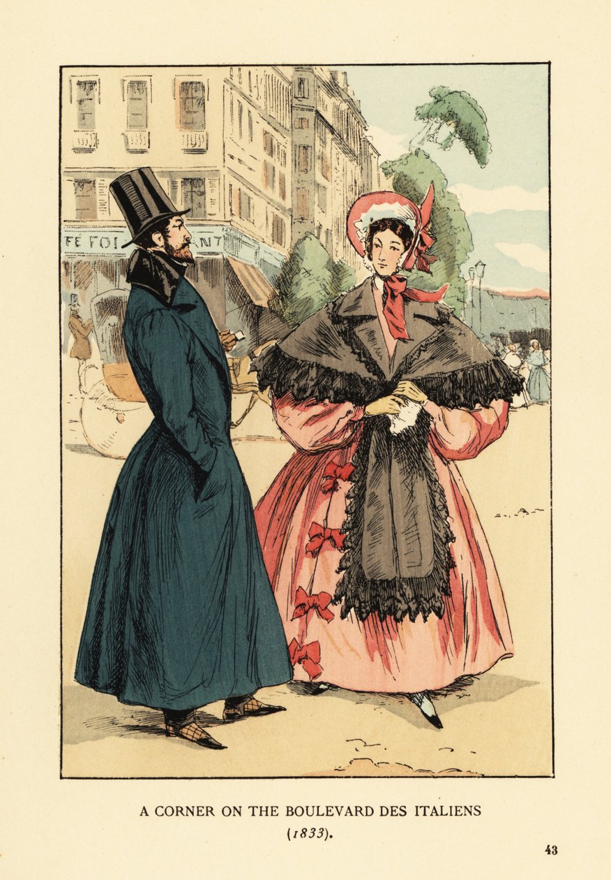 Un angolo sul boulevard des Italiens da François Courboin