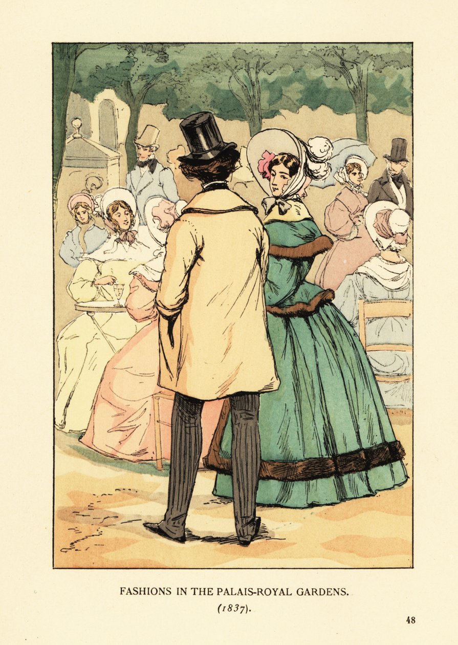 Mode nei Giardini del Palais-Royal da François Courboin