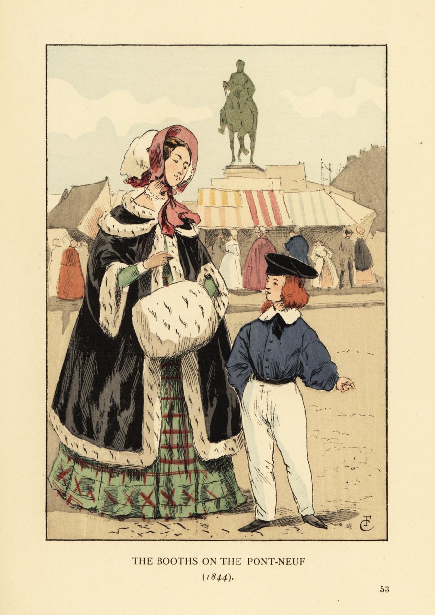 Le bancarelle sul Pont Neuf, Parigi da François Courboin