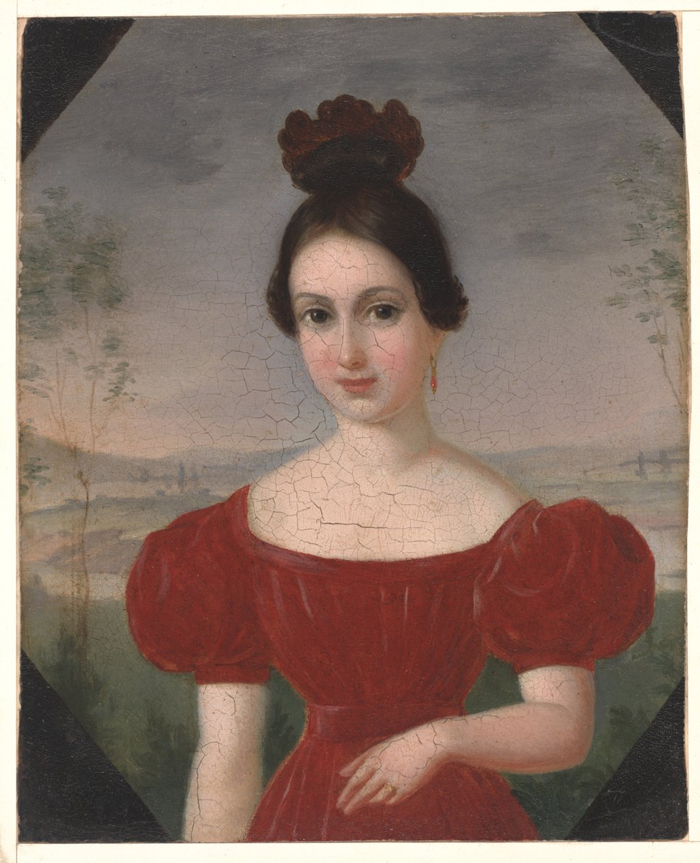 Ritratto di Marie Louise Tétu, Madame François Fleischbein, c.1833-36 da François Fleischbein