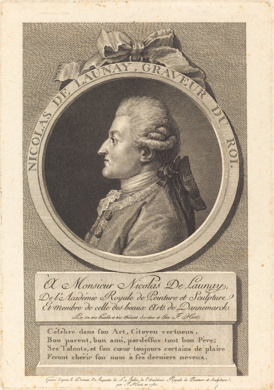Nicolas Delaunay da François Huot after Augustin de Saint Aubin