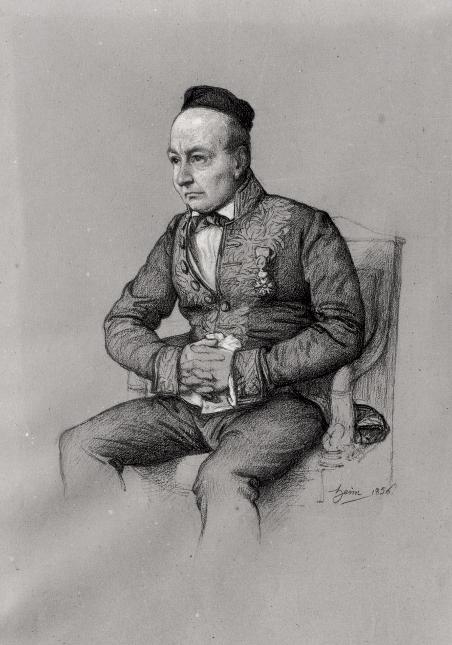 Ritratto di Charles Augustin Sainte-Beuve (1804-69) da François Joseph Heim