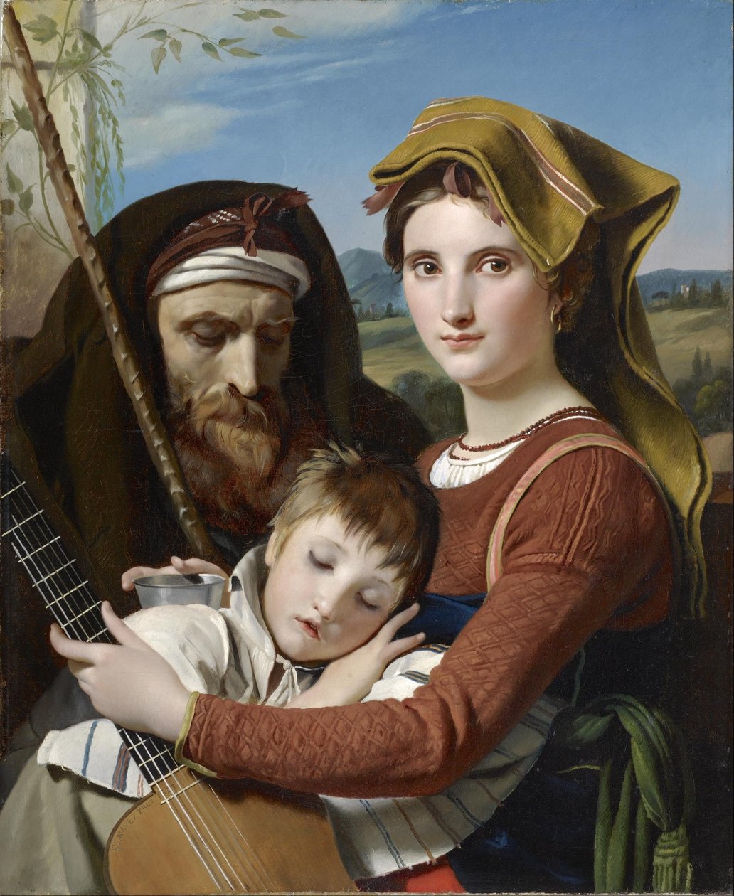 Famiglia di pastori romani in Campagna da François Joseph Navez
