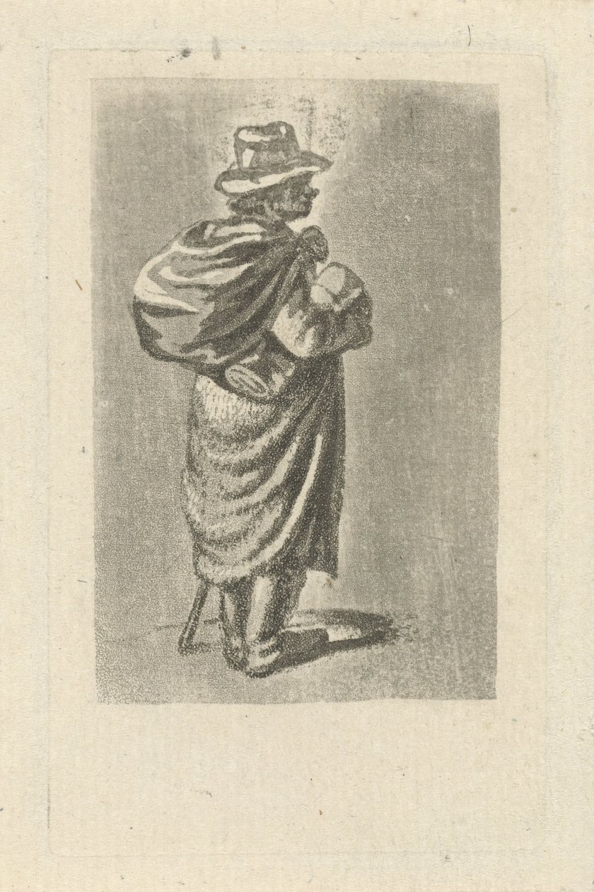 Viaggiatore con sacco sulla schiena da François Joseph Pfeiffer (II)