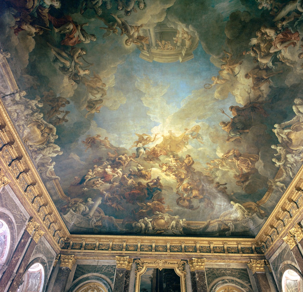 Soffitto del Salon de Hercules a Versailles, XVIII secolo da François Lemoyne