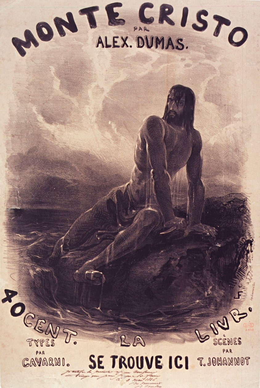 Louis Français-Dantès sulla sua roccia da Francois Louis Francais