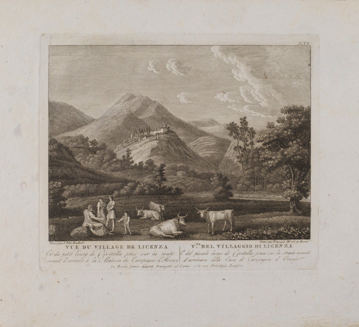 Veduta del Villaggio di Licenzo (n. VI) da François Morel