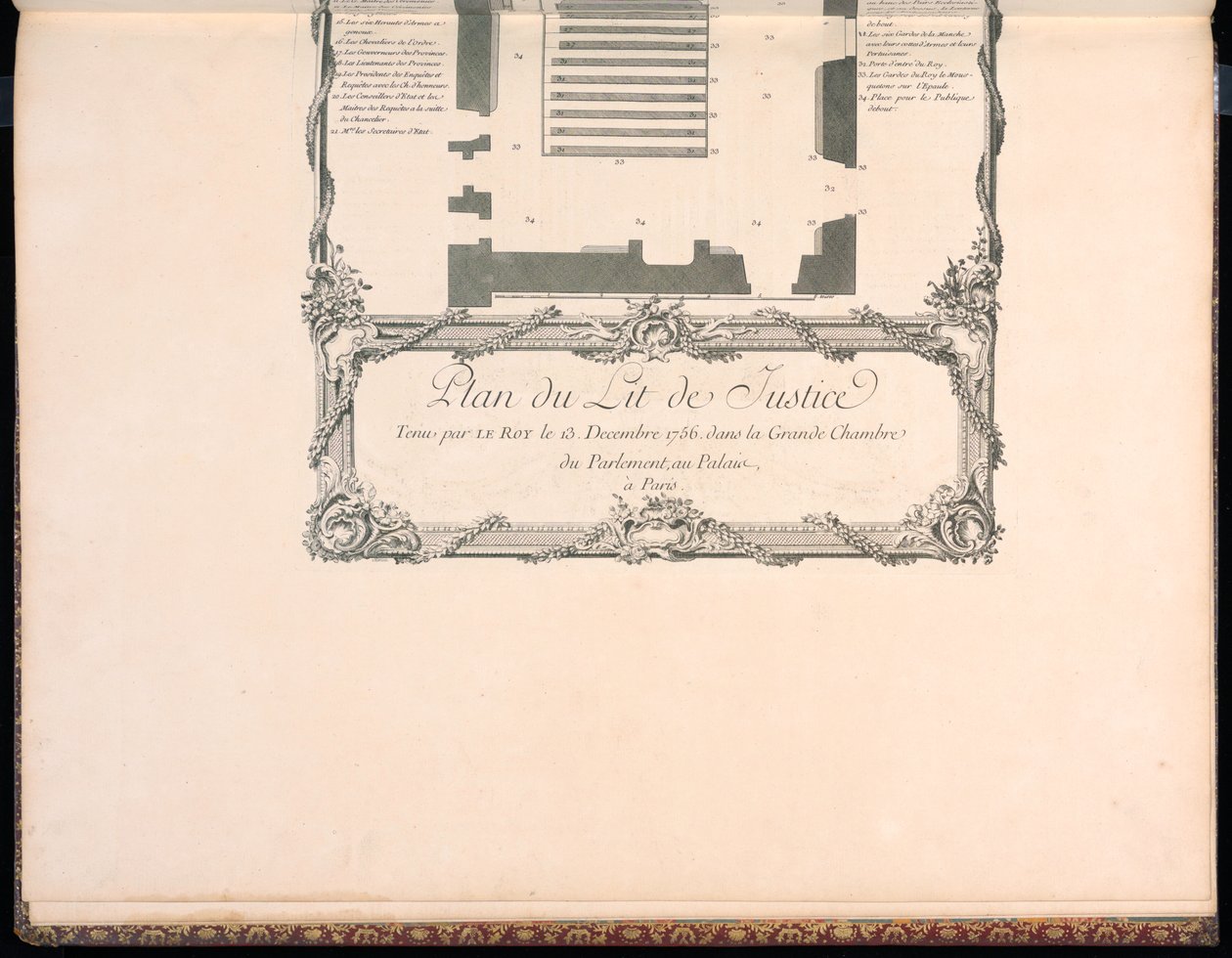 Piano del Lit de Justice da Francois Nicolas Martinet
