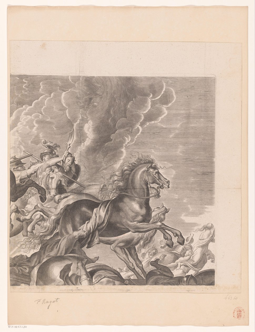 Battaglia tra Amazzoni e Greci (parte in alto a destra) da François Ragot