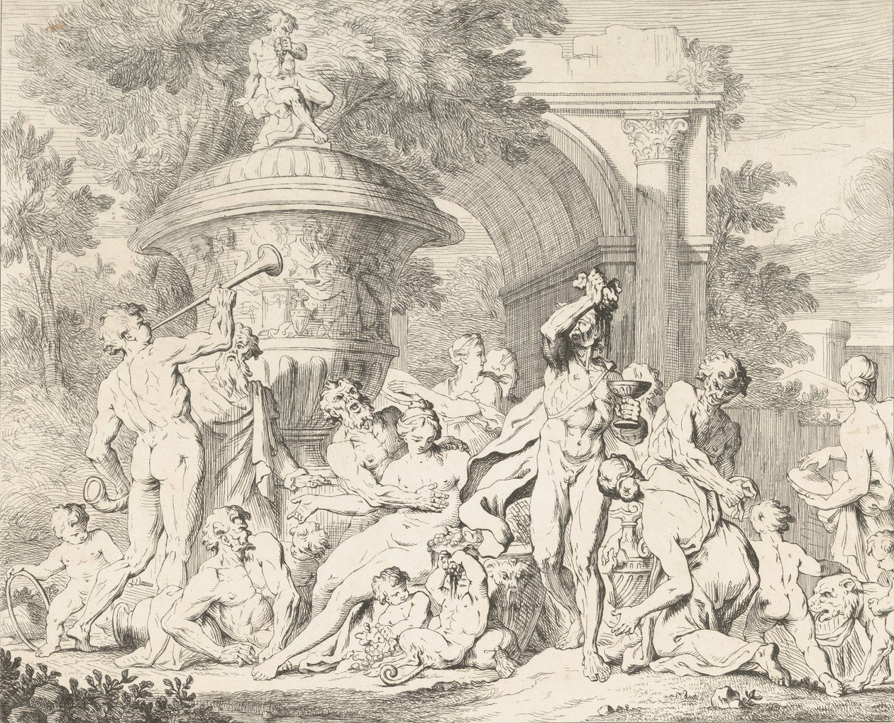 Baccanale, ca. 1710-40 da François Roëttiers