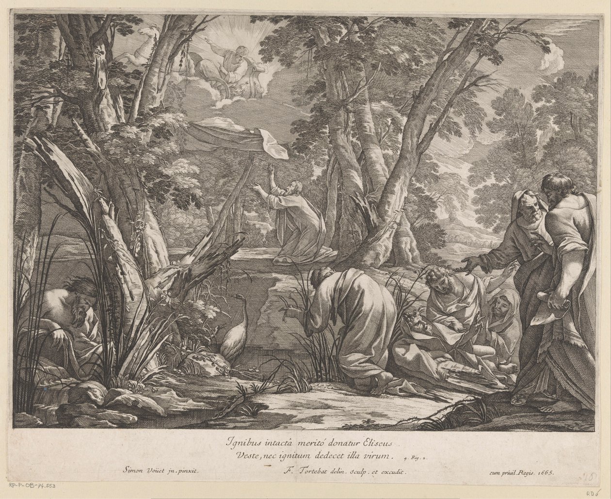 Elia sul carro di fuoco da François Tortebat
