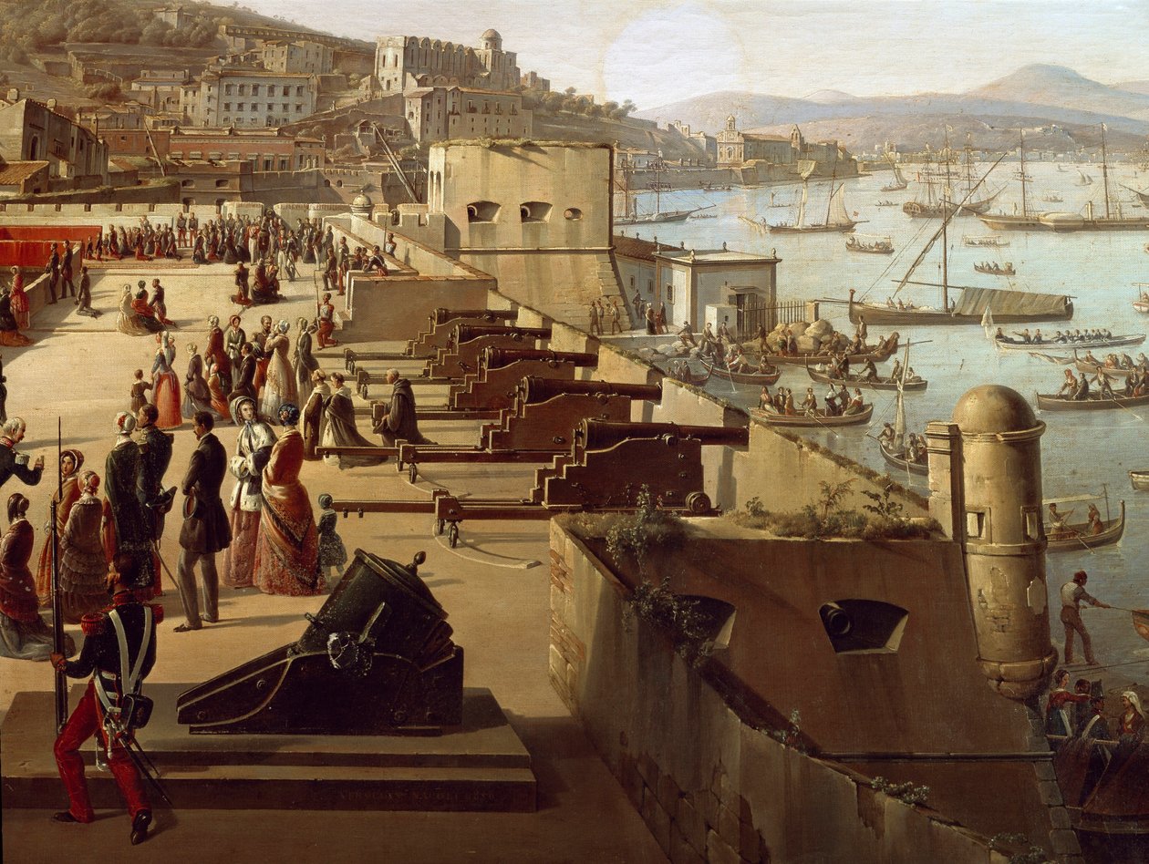 I cannoni nella Fortezza (dettaglio) da François Vervloet