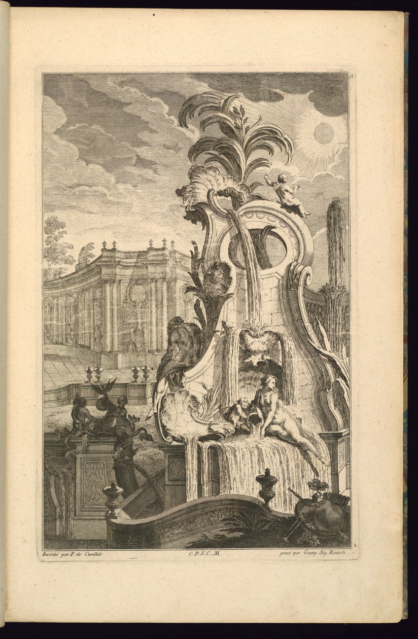 Progetto per una fontana con Venere da François de Cuvilliés the Elder