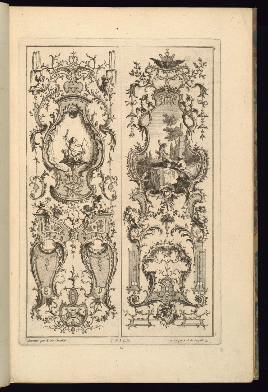 Progetto per due pannelli da François de Cuvilliés the Elder