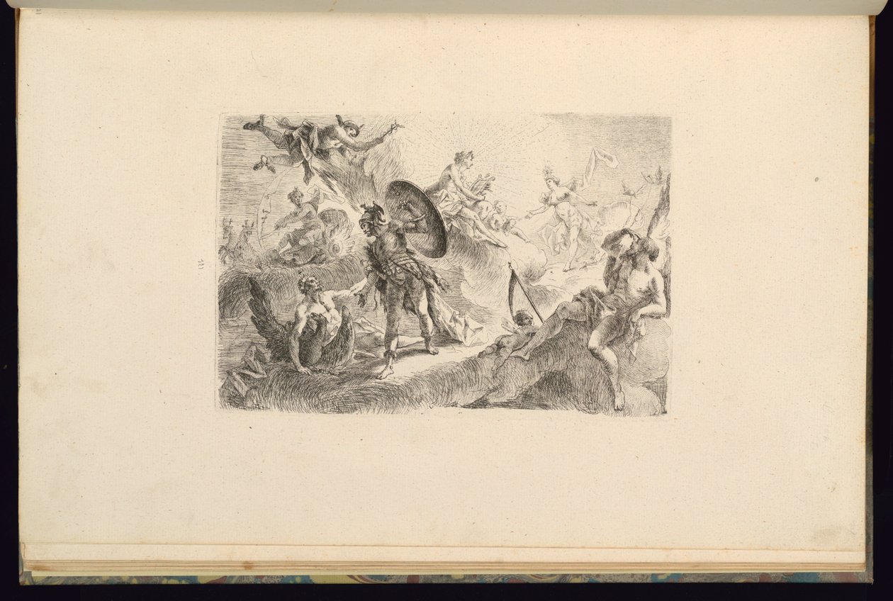Disegno con Apollo da François de Cuvilliés the younger