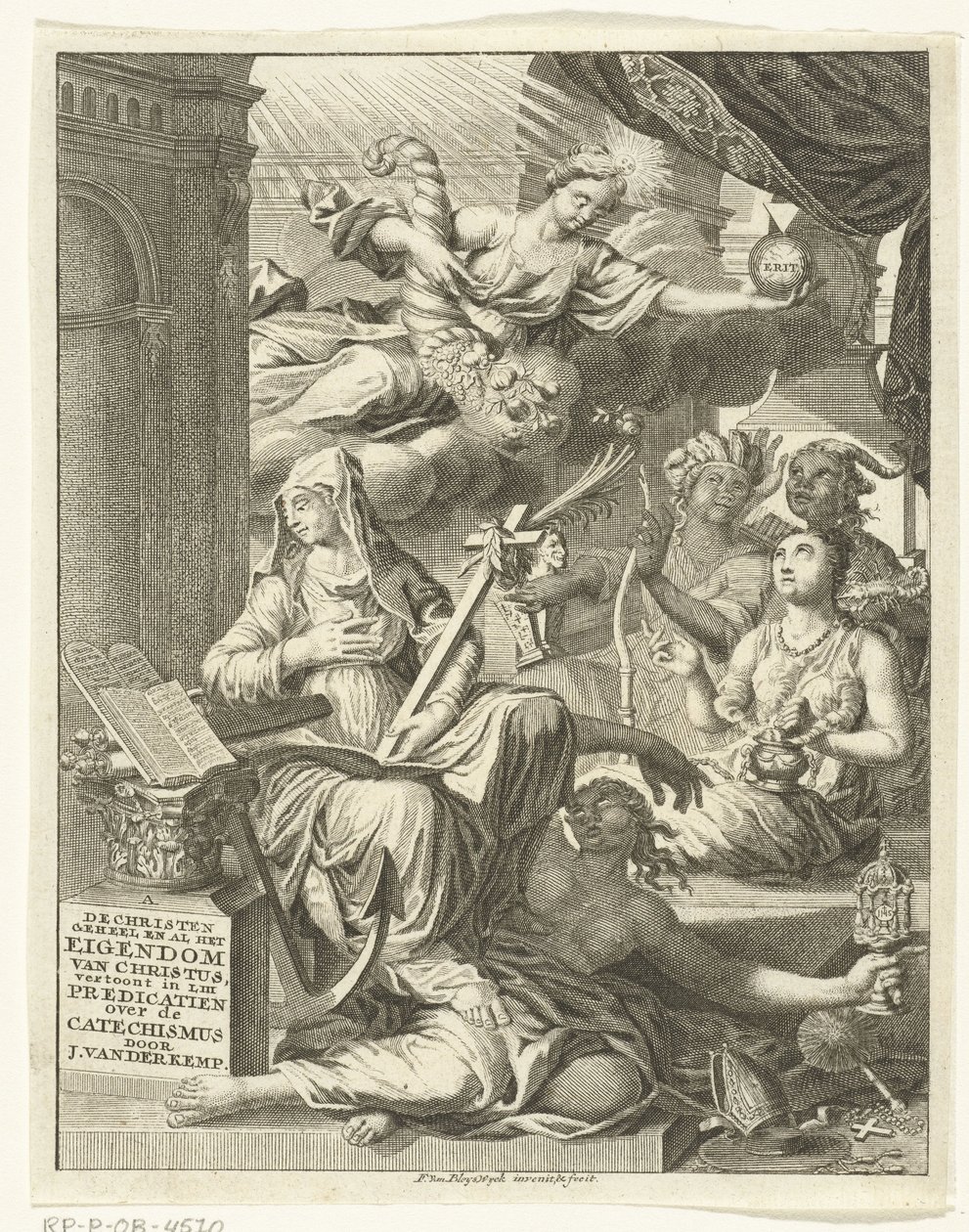 Allegoria con personificazioni femminili della verità, virtù e vizi da François van Bleyswijck