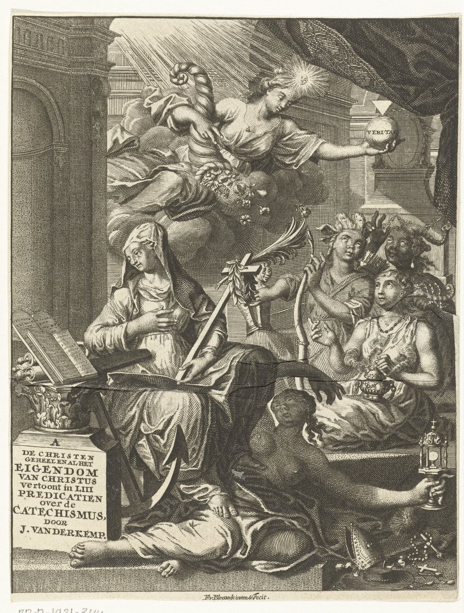 Allegoria con personificazioni femminili della verità e forse delle virtù e dei vizi da François van Bleyswijck
