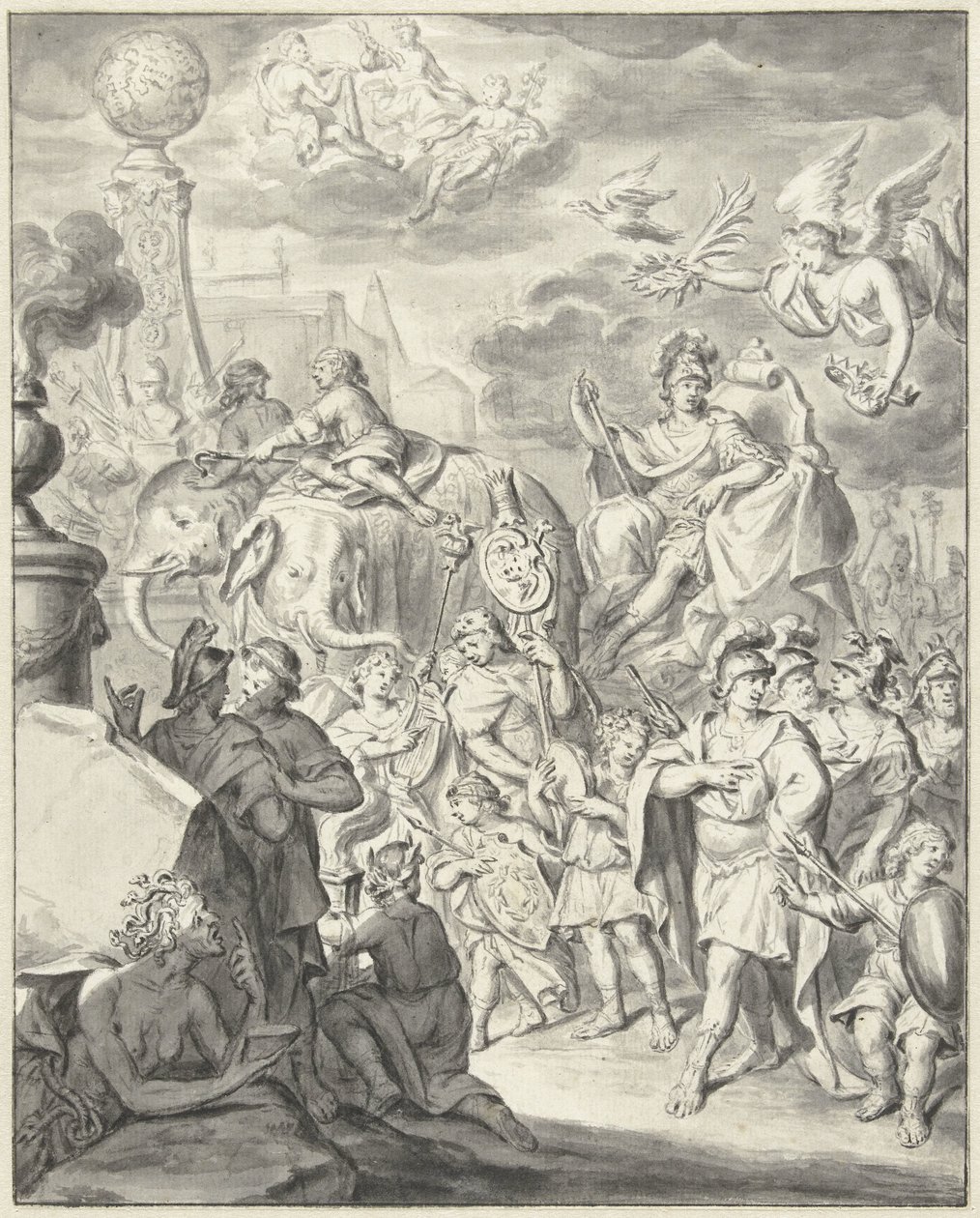 Trionfo allegorico di un principe o condottiero da François van Bleyswijck