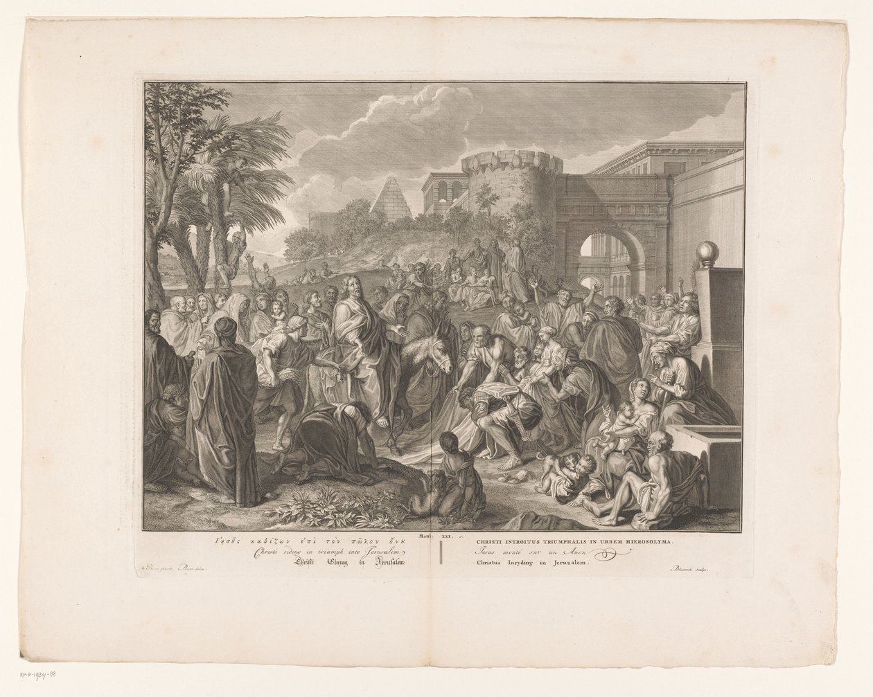 Ingresso di Cristo a Gerusalemme da François van Bleyswijck