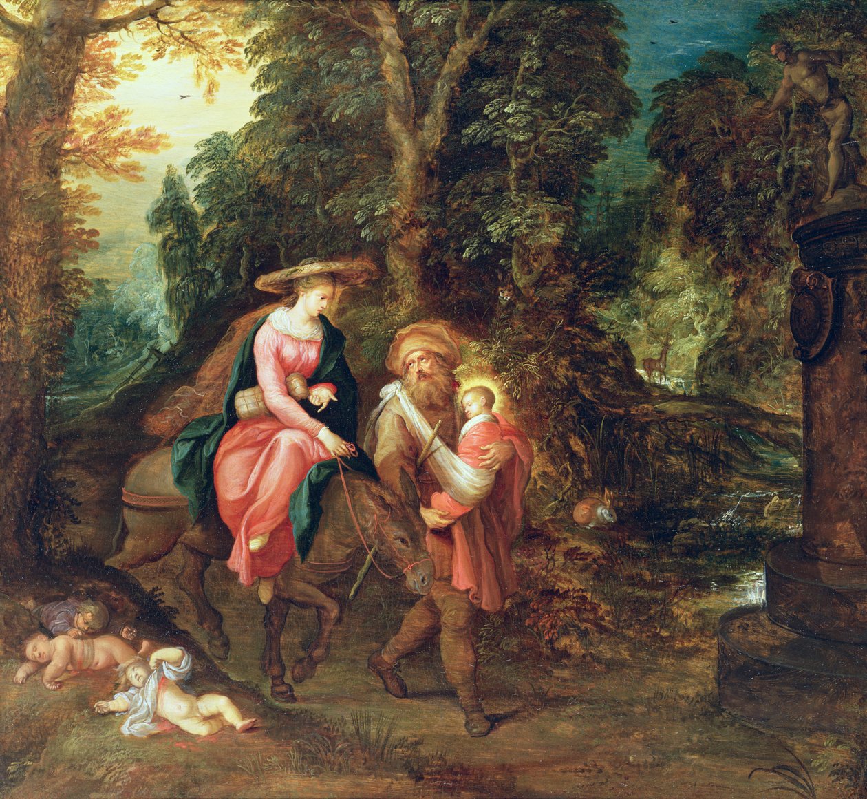 La fuga in Egitto da Abraham Govaerts