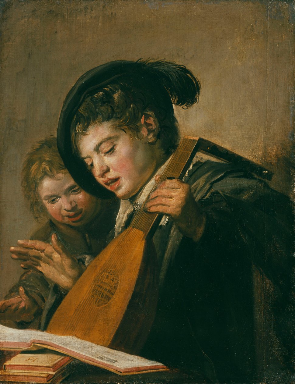 Due ragazzi che suonano da Frans Hals