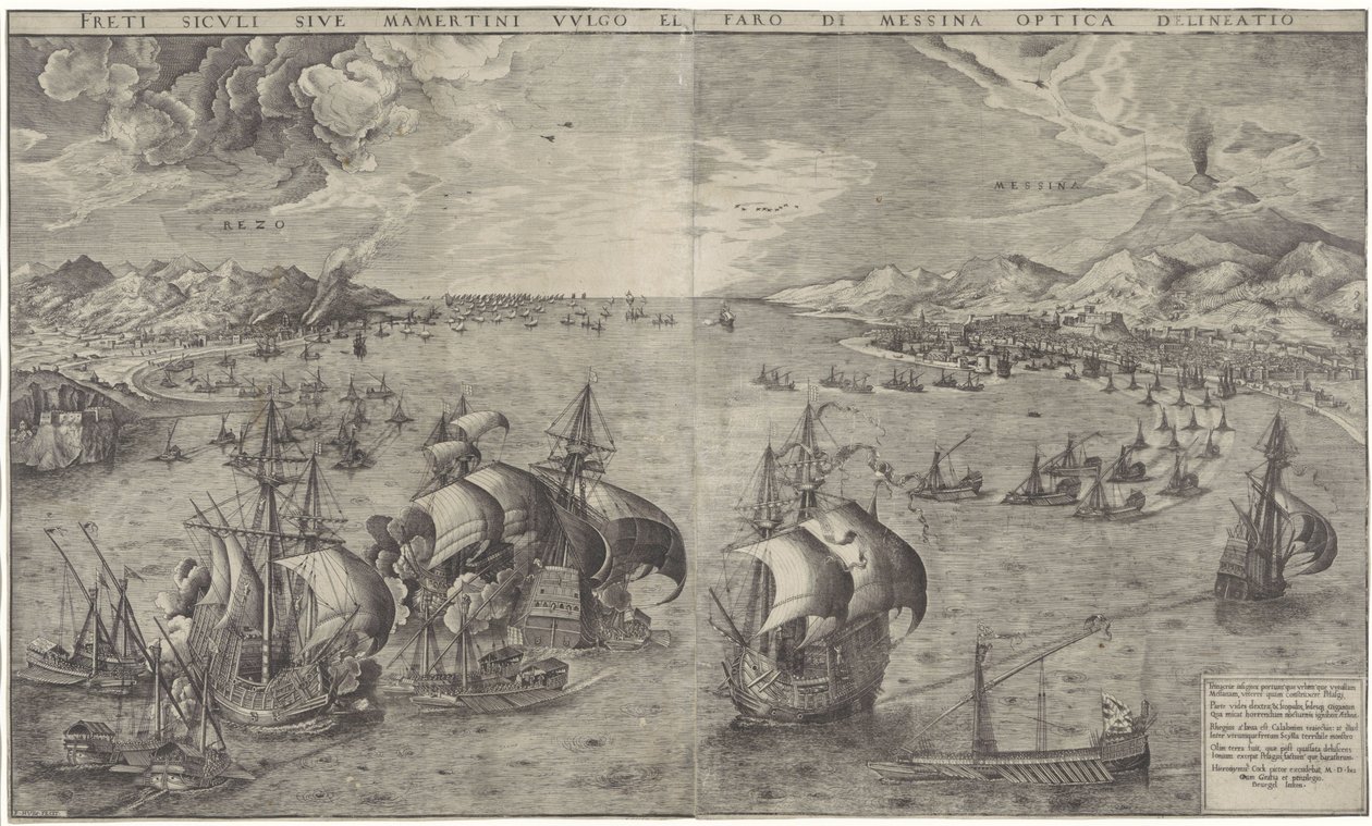 Battaglia navale nello Stretto di Messina da Frans Huys
