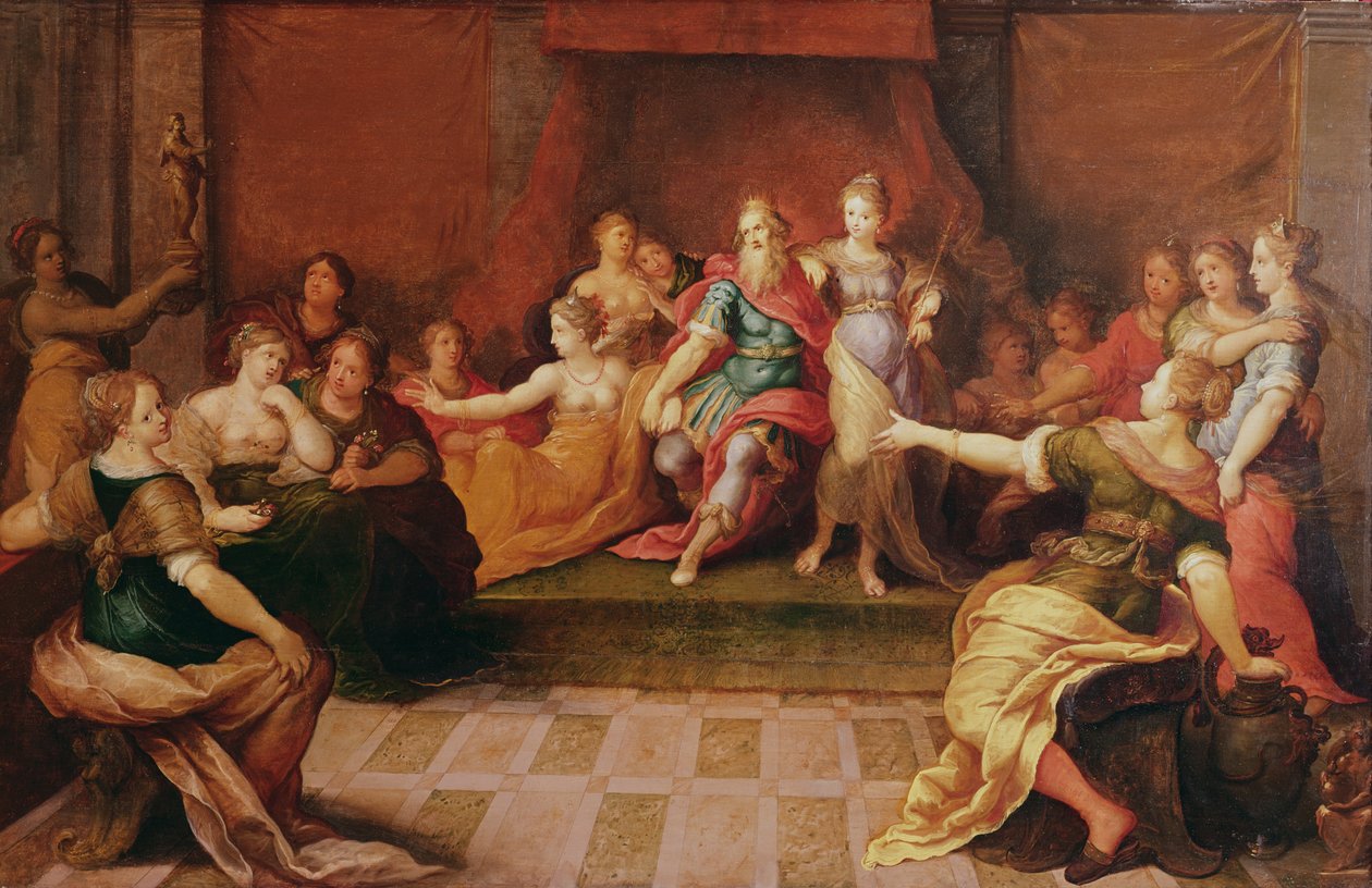 Salomone e le sue donne da Frans II Francken the Younger