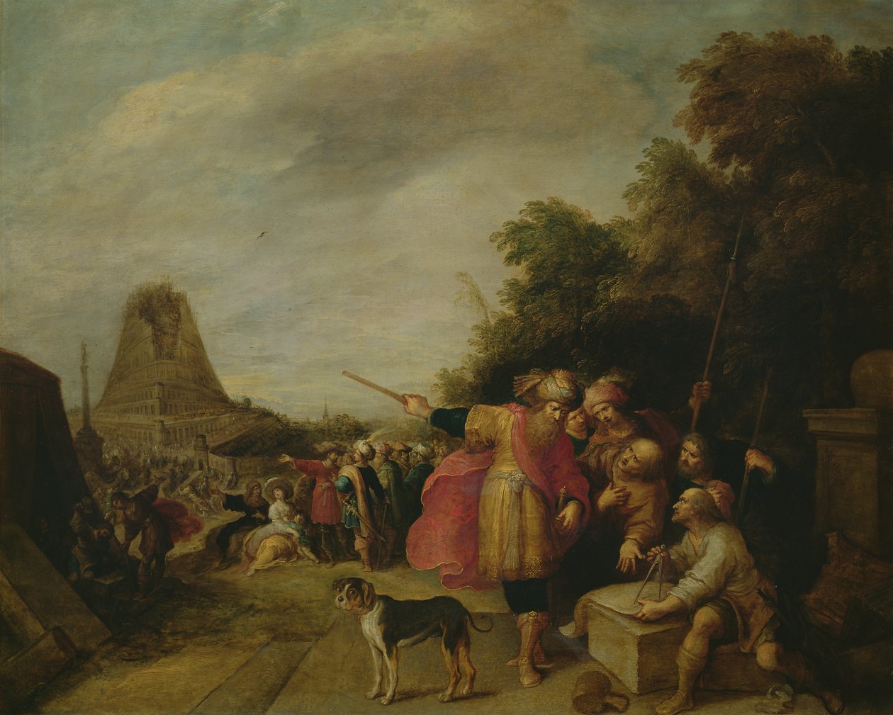 La costruzione della Torre di Babele da Frans II Francken the Younger