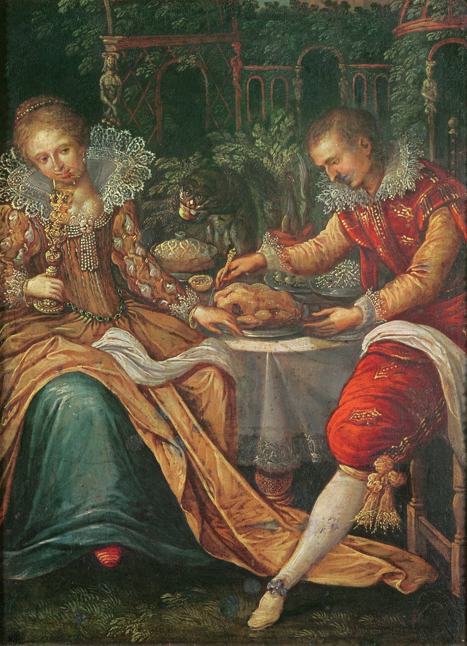 I cinque sensi: gusto da Frans Pourbus the Younger