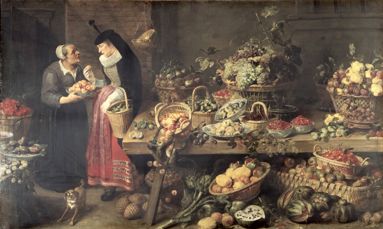 Bancarella di frutta, 1618-21 da Frans Snyders or Snijders