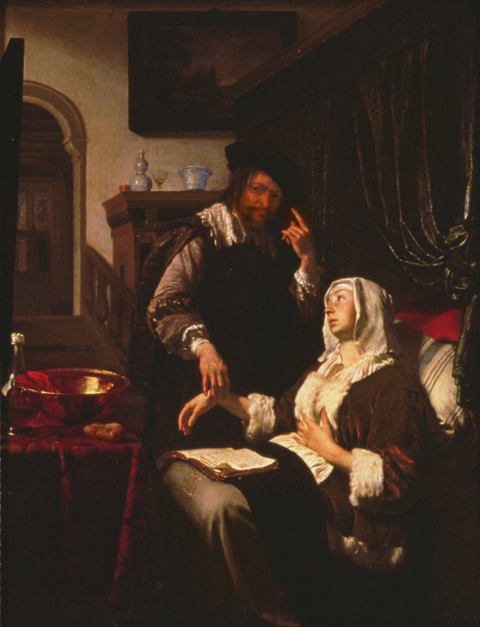 La visita del dottore da Frans van Mieris