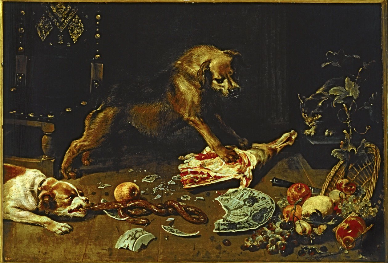 La dispensa... (pittura su tela) da Frans (circle of) Snyders