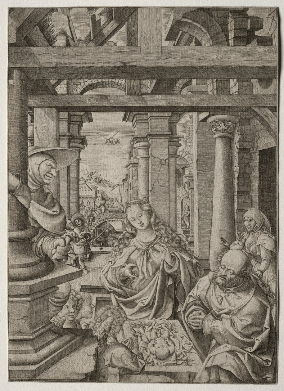 Adorazione dei pastori, c. 1522-1525 da Frans Crabbe van Esplegem