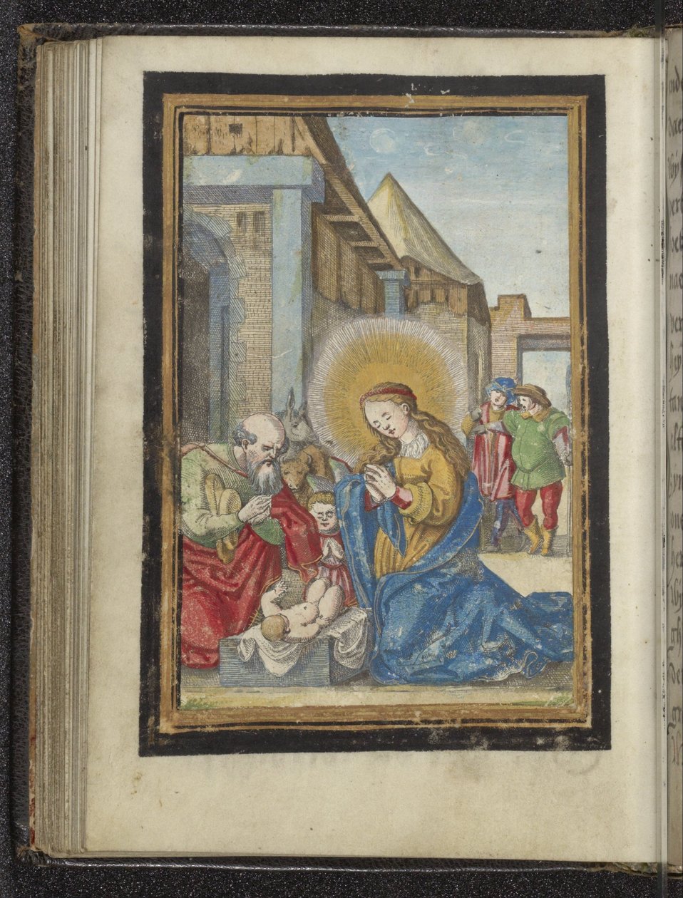 Adorazione di Giuseppe e Maria da Frans Crabbe van Espleghem