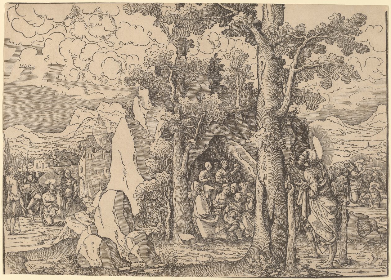 San Giovanni Battista Predicante da Frans Crabbe van Espleghem