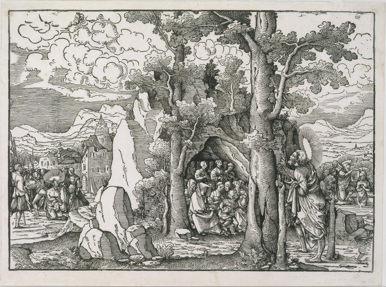 Scene dalla Vita di San Giovanni Battista, ca. 1522 da Frans Crabbe van Espleghem