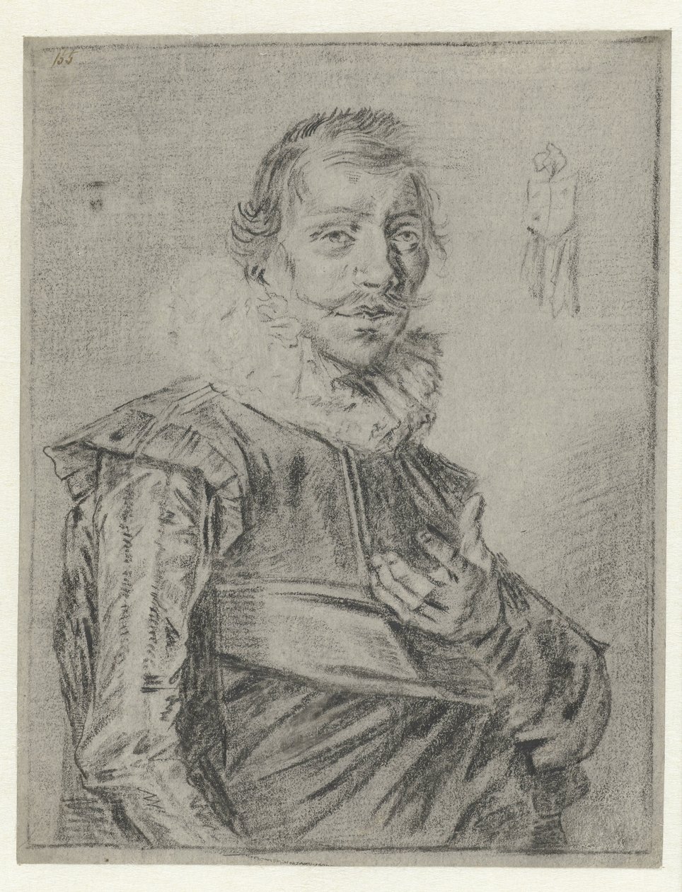 Ritratto di un giovane con la mano tesa da Frans Hals (manner of)