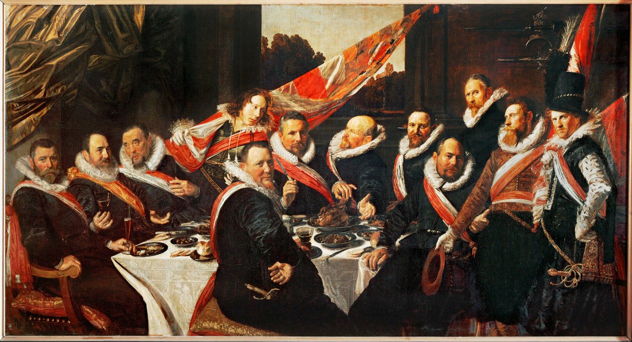 Banchetto degli ufficiali da Frans Hals