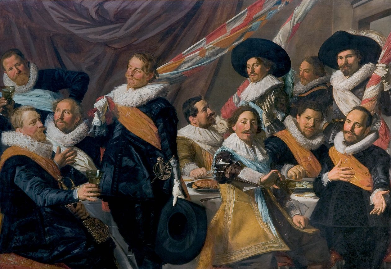 Banchetto degli ufficiali della Guardia Civica di San Giorgio da Frans Hals